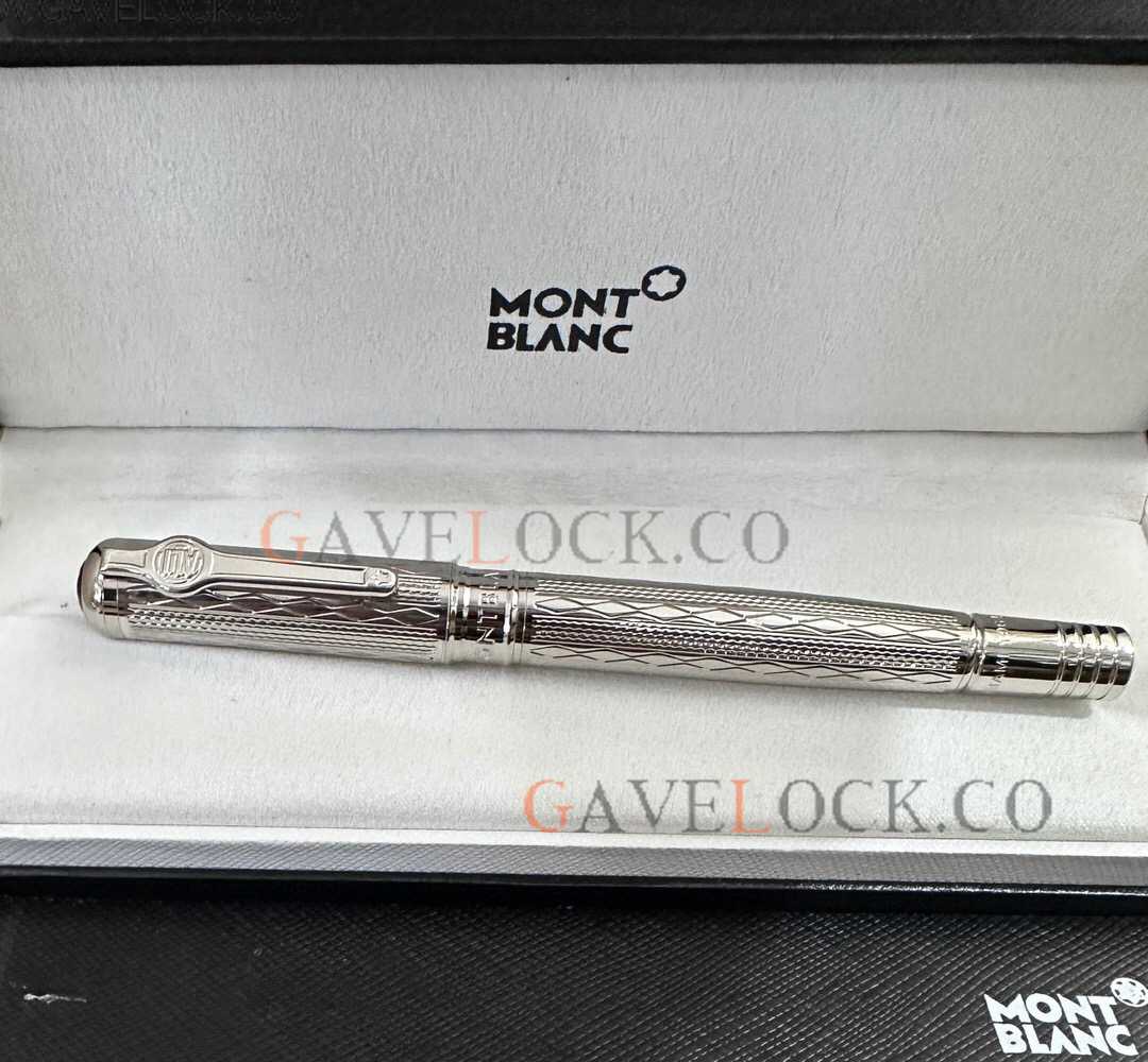 AAA replica Montblanc Muhammad Ali special edition all silver Rollerball Pen